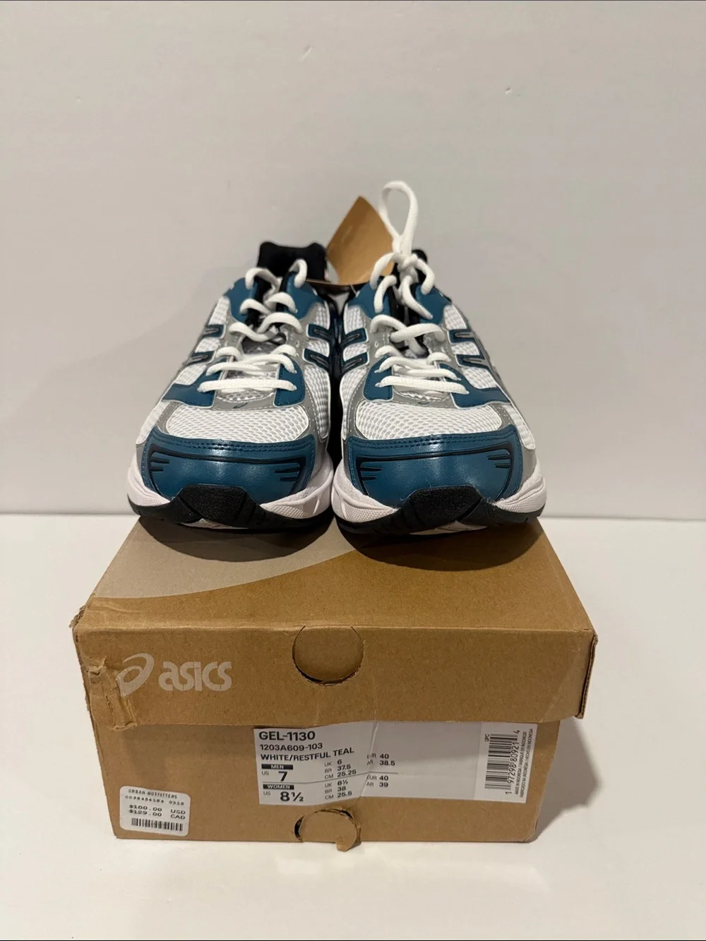 ASICS Gel 1130 ‘White Restful Teal’ Sz: 7 / 7.5 / 8.5 / 10 / 10.5 / 11 (1203A609